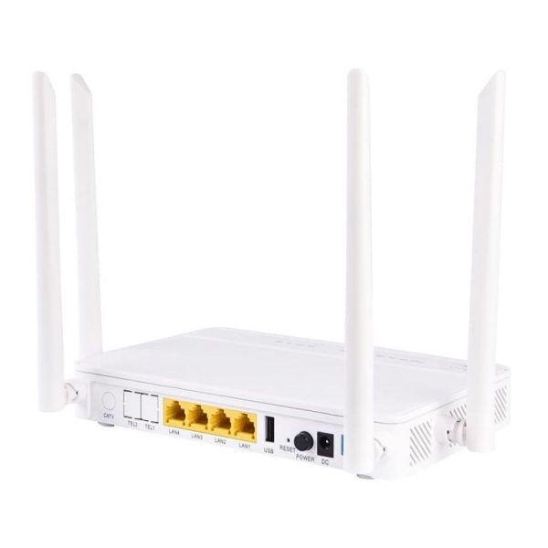 FAB-CU874YS ONU XPON con 4GE, Wi-Fi de Doble Banda y Conectividad Avanzada