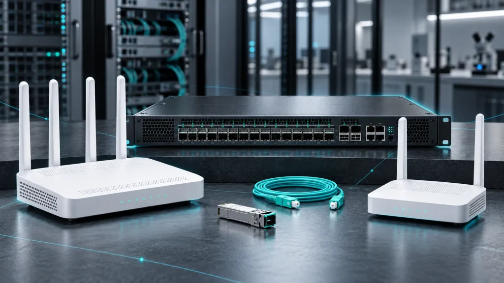 Active optical network equipment for telecom infrastructure
